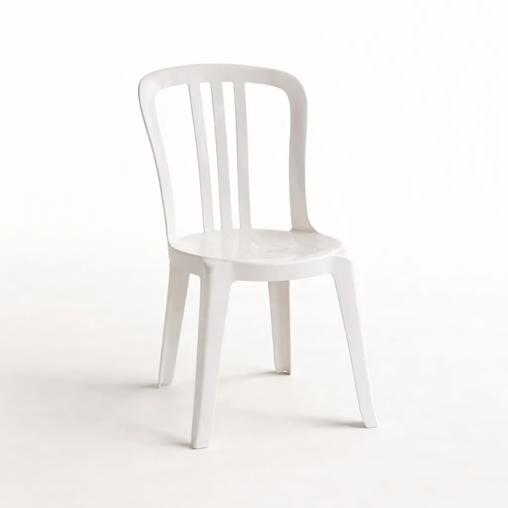 Chaise plastique blanche